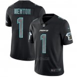 Maglia NFL Limited Carolina Panthers Newton Black Impact
