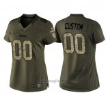 Maglia NFL Limited Donna Green Bay Packers Personalizzate Salute To Service Verde