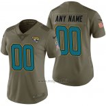 Maglia NFL Limited Donna Jacksonville Jaguars Personalizzate 2017 Salute To Service Verde
