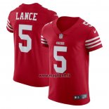 Maglia NFL Elite San Francisco 49ers Trey Lance Vapor Untouchable Rosso