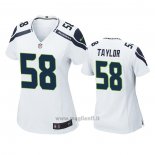 Maglia NFL Game Donna Seattle Seahawks 58 Darrell Taylor Bianco