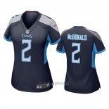 Maglia NFL Game Donna Tennessee Titans 2 Cole Mcdonald Blu