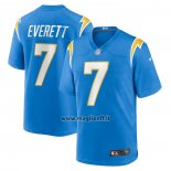 Maglia NFL Game Los Angeles Chargers Gerald Everett 7 Blu