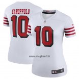Maglia NFL Legend Donna San Francisco 49ers Jimmy Garoppolo Bianco Color Rush