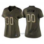 Maglia NFL Limited Donna Carolina Panthers Personalizzate Salute To Service Verde