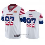 Maglia NFL Limited San Francisco 49ers Nick Bosa Independence Day Bianco