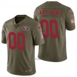 Maglia NFL Limited San Francisco 49ers Personalizzate 2017 Salute To Service Verde