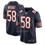 Maglia NFL Game Chicago Bears Darnell Wright 2023 NFL Draft First Round Pick Blu