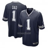 Maglia NFL Game Dallas Cowboys Number 1 Dad Blu