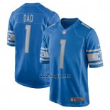 Maglia NFL Game Detroit Lions Number 1 Dad Blu
