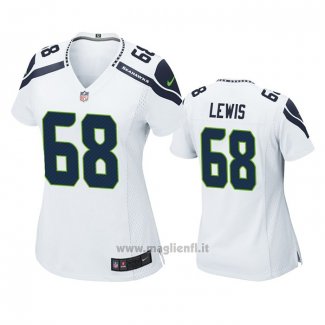 Maglia NFL Game Donna Seattle Seahawks Damien Lewis Bianco