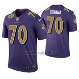 Maglia NFL Legend Baltimore Ravens Andrew Donnal Viola Color Rush
