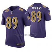 Maglia NFL Legend Baltimore Ravens Mark Andrews Viola Color Rush