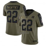Maglia NFL Limited Carolina Panthers Christian Mccaffrey 2021 Salute To Service Verde