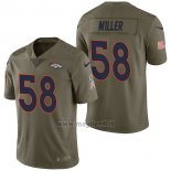 Maglia NFL Limited Denver Broncos 58 Von Miller 2017 Salute To Service Verde