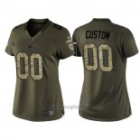 Maglia NFL Limited Donna New York Giants Personalizzate Salute To Service Verde