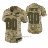 Maglia NFL Limited Donna Seattle Seahawks Personalizzate 2018 Salute To Service Verde