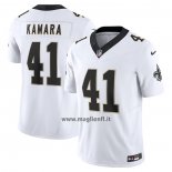 Maglia NFL Limited New Orleans Saints Alvin Kamara Vapor F.u.s.e. Bianco