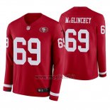 Maglia NFL Therma Manica Lunga San Francisco 49ers Mike Mcglinchey Rosso