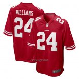 Maglia NFL Game San Francisco 49ers K Waun Williams 24 Rosso