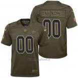 Maglia NFL Limited Bambino New Orleans Saints Personalizzate Salute To Service Verde