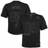 Maglia NFL Limited Bambino San Francisco 49ers George Kittle 2020 Salute To Service Nero