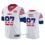 Maglia NFL Limited Kansas City Chiefs Travis Kelce Independence Day Bianco