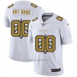 Maglia NFL Limited New Orleans Saints Personalizzate Logo Dual Overlap Bianco