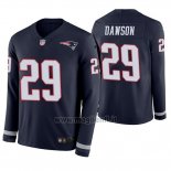 Maglia NFL Therma Manica Lunga New England Patriots Duke Dawson Blu