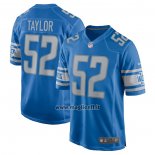 Maglia NFL Game Detroit Lions Demetrius Taylor Home Blu