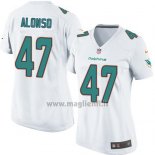 Maglia NFL Game Donna Miami Dolphins Alonso Bianco