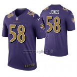 Maglia NFL Legend Baltimore Ravens Alvin Jones Viola Color Rush