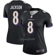 Maglia NFL Legend Donna Baltimore Ravens Lamar Jackson Nero