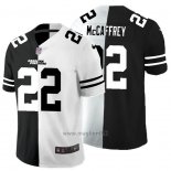 Maglia NFL Limited Carolina Panthers Mccaffrey Black White Split