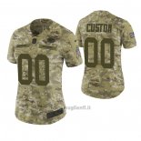 Maglia NFL Limited Donna Green Bay Packers Personalizzate 2018 Salute To Service Verde