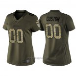 Maglia NFL Limited Donna Seattle Seahawks Personalizzate Salute To Service Verde