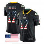 Maglia NFL Limited Green Bay Packers Adams Rush USA Flag Nero