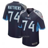 Maglia NFL Game Tennessee Titans Bruce Matthews Retired Blu