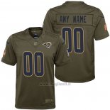 Maglia NFL Limited Bambino Los Angeles Rams Personalizzate Salute To Service Verde