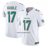 Maglia NFL Limited Miami Dolphins Jaylen Waddle Vapor F.u.s.e. Bianco