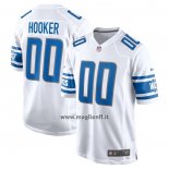 Maglia NFL Game Detroit Lions Hendon Hooker 2023 NFL Draft Pick Bianco