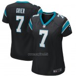 Maglia NFL Game Donna Carolina Panthers Will Grier Nero