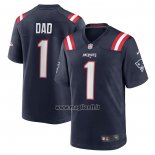 Maglia NFL Game New England Patriots Number 1 Dad Blu
