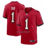 Maglia NFL Game Tampa Bay Buccaneers Number 1 Dad Rosso