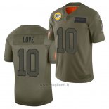 Maglia NFL Limited Green Bay Packers Jordan Love 2019 Salute To Service Verde