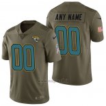 Maglia NFL Limited Jacksonville Jaguars Personalizzate 2017 Salute To Service Verde