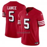 Maglia NFL Limited San Francisco 49ers Trey Lance Vapor F.u.s.e. Rosso