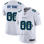 Maglia NFL Limited Seattle Seahawks Personalizzate Logo Dual Overlap Bianco