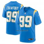 Maglia NFL Game Los Angeles Chargers Aaron Crawford Home Blu