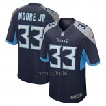 Maglia NFL Game Tennessee Titans A.j. Moore JR. Blu